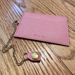 Prada keychain card holder
